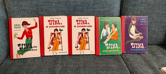 Anni Polva: Tiina -kirjoja 5 kpl