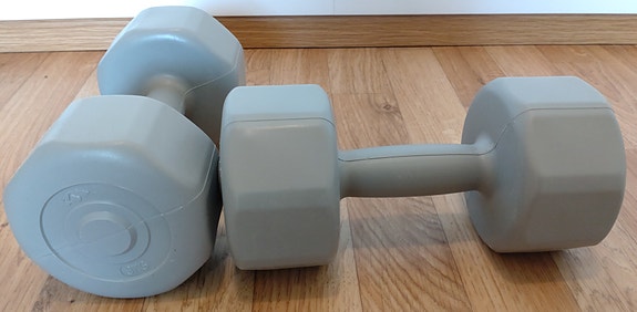 Käsipainot, 2 kpl, 3 kg