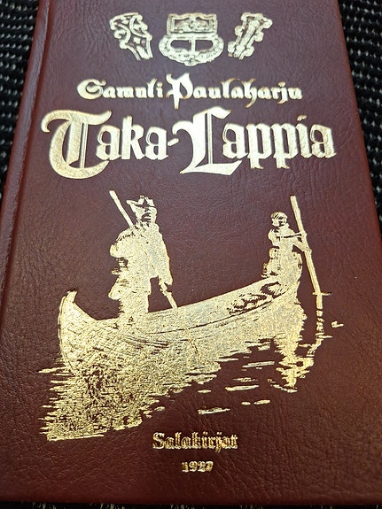 Samuli Paulaharju Taka-Lappia kirja kovakantinen