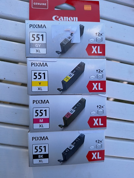 Canon Pixma 551 XL mustepatruunat, 4 väriä