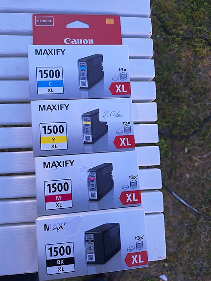 Canon Maxify 1500 XL mustepatruunat