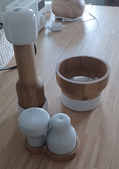 Sagaform Fix setti: pippurimylly, sirottimet, yrttiruukku