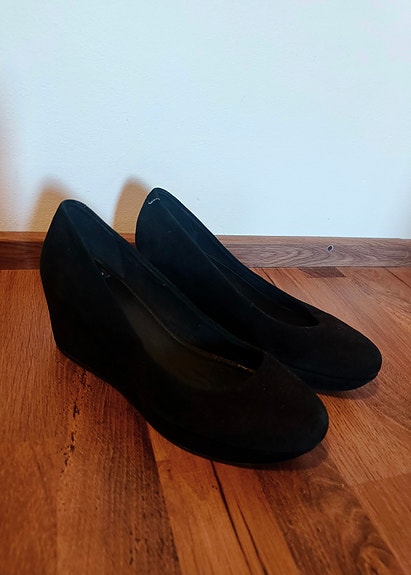Vagabond mustat kiilakorkokengät