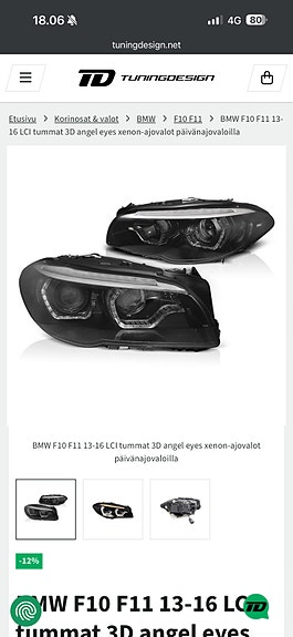BMW Angel eyes xenon-ajovalot