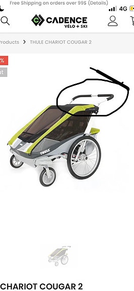 Ostetaan Thule cheetah työntöaisa