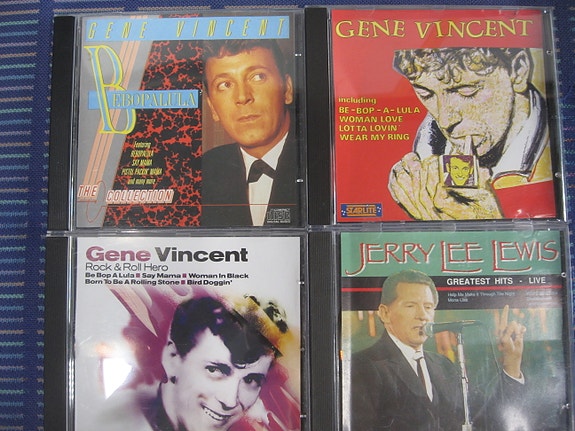 Gene Vincent, Jerry Lee Lewis, Buddy Holly, Chuck Berry, Fats Domino