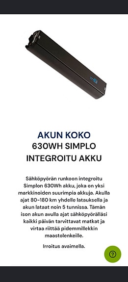 Simplo 630 Wh akku
