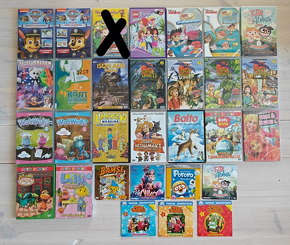 Lasten dvd elokuvia