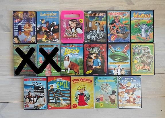 Lasten dvd elokuvia