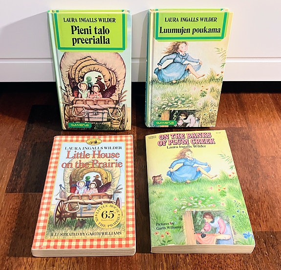 Laura Ingalls Wilder : 2x Pieni talo preerialla + 2x Little House (in English)