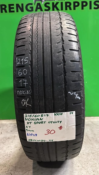 1kpl 215/60R17 Nokian HT Sport Utility 100H kesä 4mm
