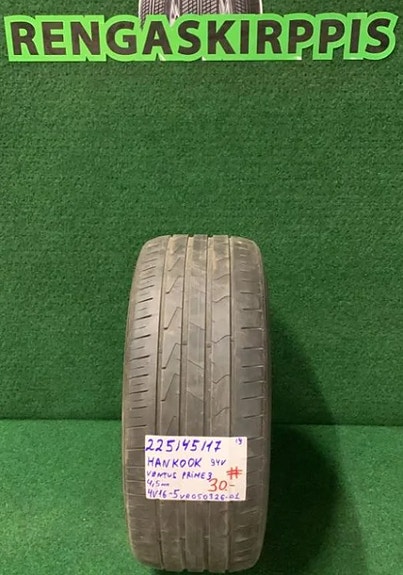 1kpl 225/45R17 Hankook Ventus Prime 3 94V kesä 4,5mm