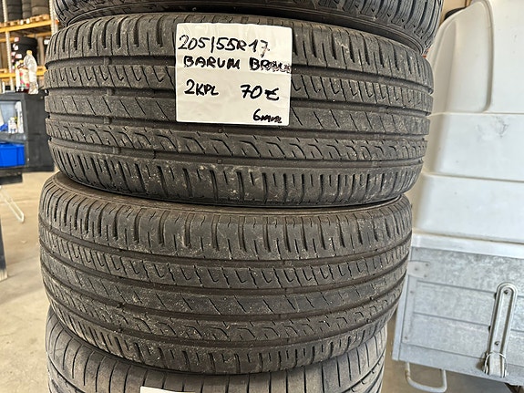 205/55R17 Barum käytetyt kesärenkaat
