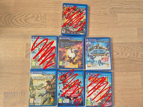 PS Vita Pelejä (Käytettyjä ja avaamattomia)