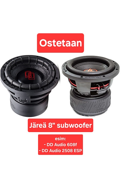 Ostetaan järeä 8" subwoofer