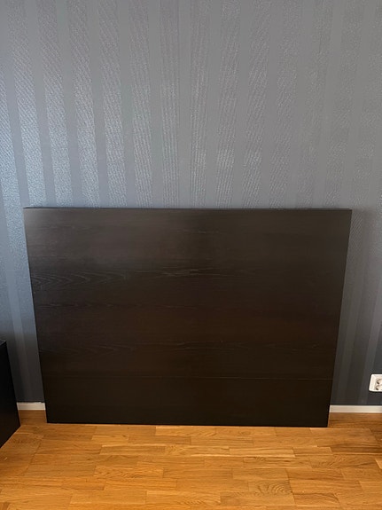IKEA Malm sängynpääty tumma puu