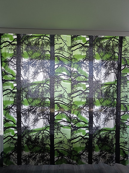 Vallila Kelohonka verhot 2 kpl (erittäin leveät, n. 268x246 cm