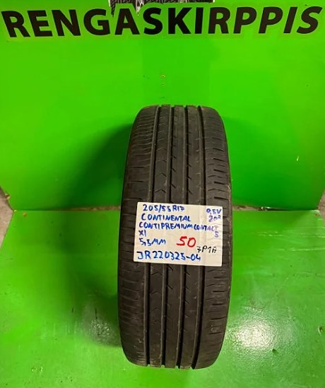 1kpl 205/55R17 Continental ContiPremiumContact 5 95V kesä 5,5mm
