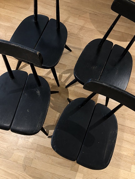 Ilmari Tapiovaara Pirkka-tuolit 4 kpl – Laukaan Puu