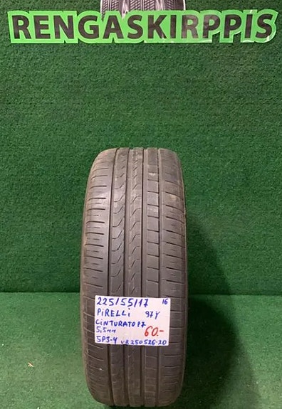 1kpl 225/55R17 Pirelli Cinturato P7 97Y kesä 5,5mm