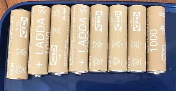 IKEA  LADDA Akkuparisto, HR6 AA 1.2V, 1000mAh 8kpl