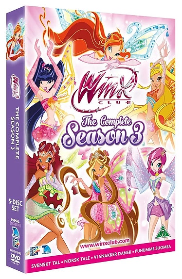 Ostan winx kolmannen kauden dvd-levyjä