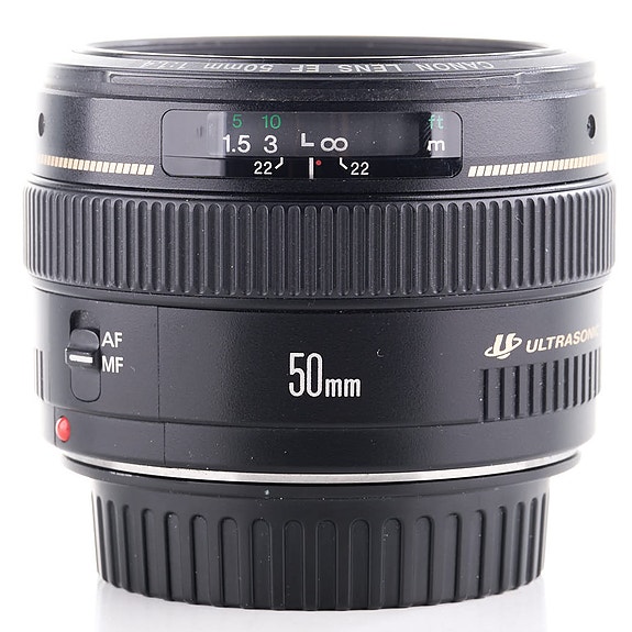 Canon EF 50mm f/1.4 USM -objektiivi (käytetty)
