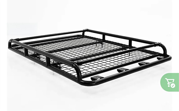 Metallinen kattoteline musta  Auton kattoteline HeavyRaptor 140x98cm