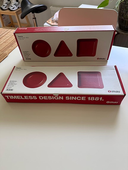 UUSI Iittala Teema Mini tarjoilusetti, punainen (2 kpl)