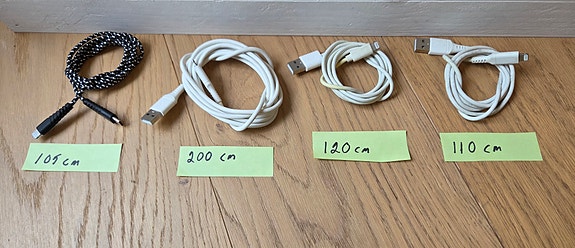 Iphone USB‑latauskaapelit