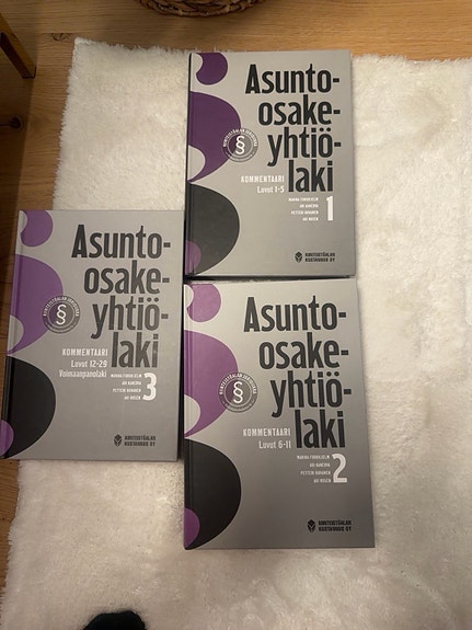 Asunto-osakeyhtiölaki Kommentaari 1–3 (2019), täydellinen sarja