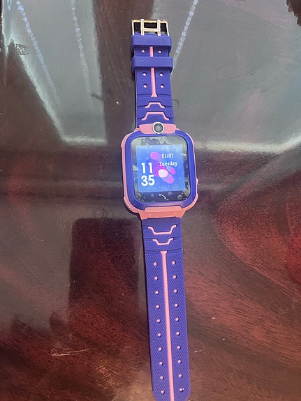 Children’s Smart Watch with SIM Card Live GPS Tracking App Two-Way Calling Pink