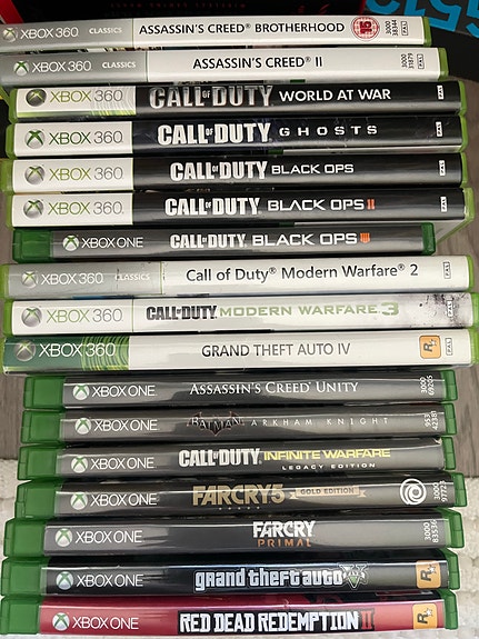 Xbox One ja Xbox 360 pelejä