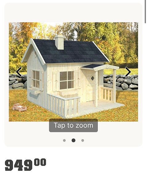 Ostetaan puinen leikkimökki