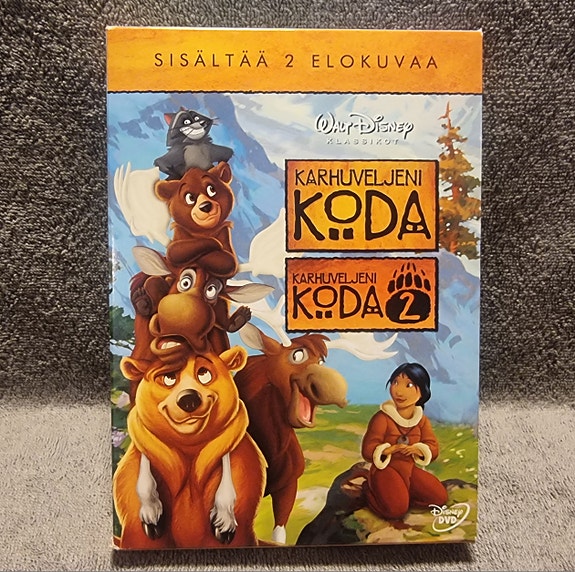DISNEY Karhuveljeni Koda 1 ja 2 dvd