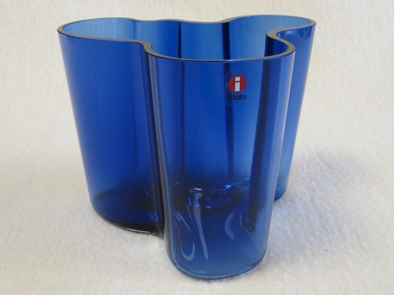 Aalto maljakko 120 mm, sininen