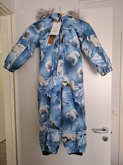 Varattu 31.7 saakka, Uusi Molo Kids Polaris Fur toppahaalari 116 cm