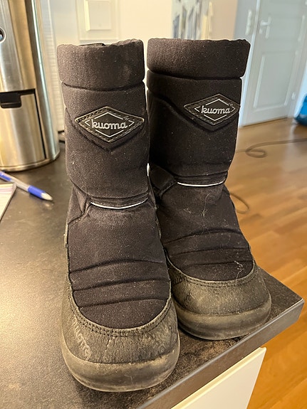 Kuoma lasten talvikengät koko 30 musta unisex