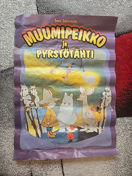 Muumipeikko ja pyrstötähti juliste, 90-luku