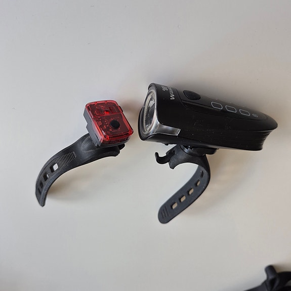 Pyörän valot (etu + taka, Walfort, USB-C)