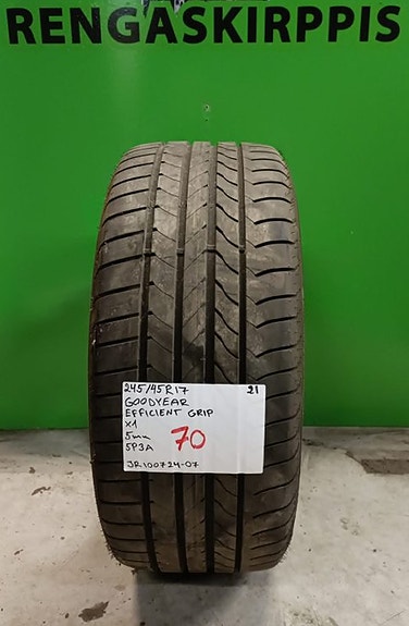 1kpl 245/45R17 GoodYear EfficientGrip kesä 5mm