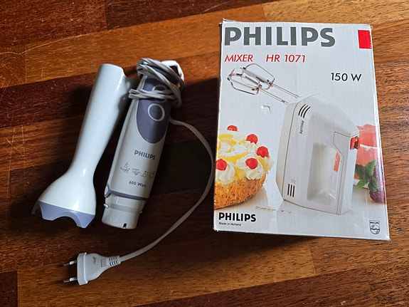 Philips sauvasekoitin ja käsivatkain