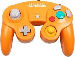 Langallinen Original Ohjain Spice Oranssi Nintendo GameCube (Käytetty)