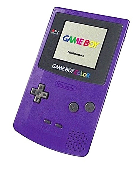 Gameboy Color Violetti konsoli (L) GBC (Käytetty)