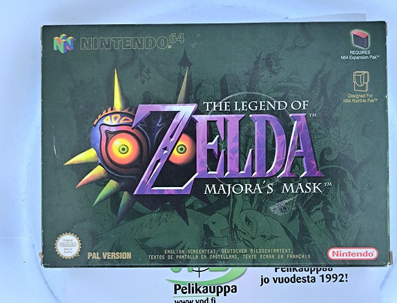 Legend of Zelda - Majoras Mask (CIB) (EU) N64 (Käytetty)