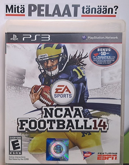 NCAA Football 14 PS3 (Käytetty)