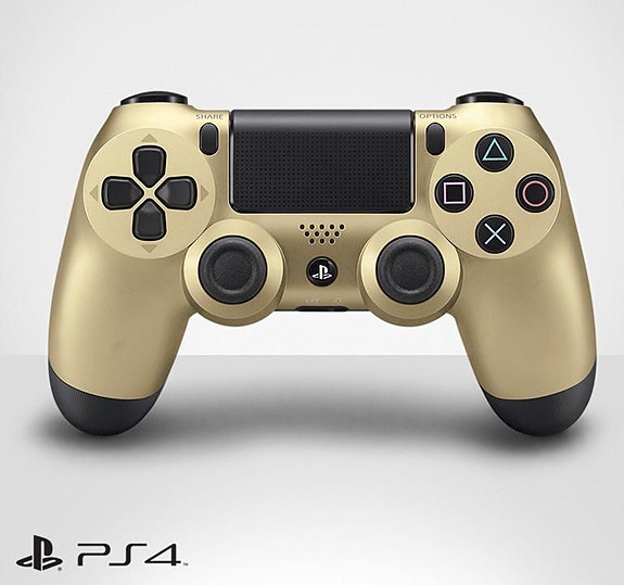 Ohjain DualShock 4 GOLD SONY PS4 (Käytetty)