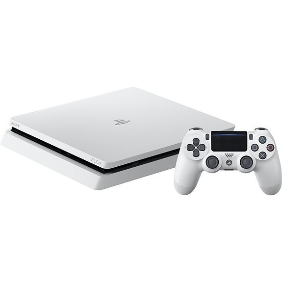 Sony PlayStation 4 (PS4) 500 Gt Slim Valkoinen (ei ohjainta) (Käytetty)