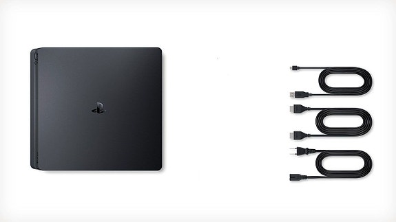 Sony PlayStation 4 (PS4) 500 Gt Slim (Ei Ohjainta) (Käytetty)