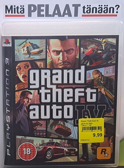 Grand Theft Auto IV (GTA IV) PS3 (Käytetty)